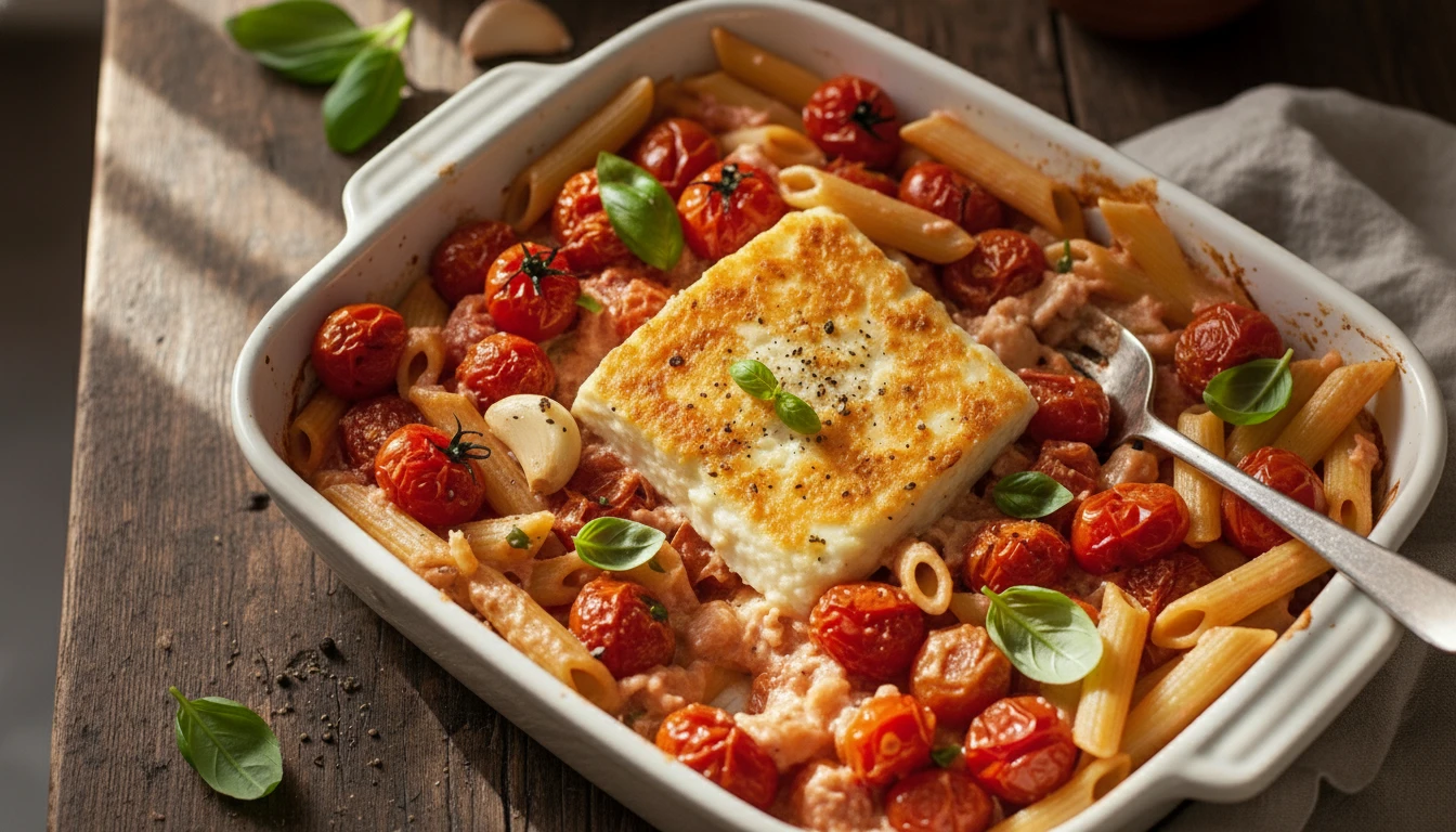 TikTok Baked Feta Pasta